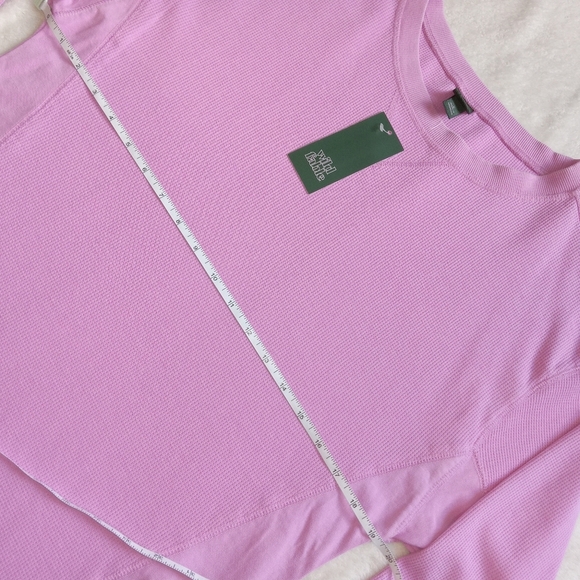 Wild Fable NWT Violet Oversized Waffle Knit Longsleeve Tee Small - Picture 8 of 10